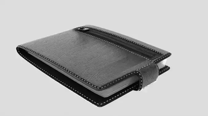the wallet leather journal with zipper