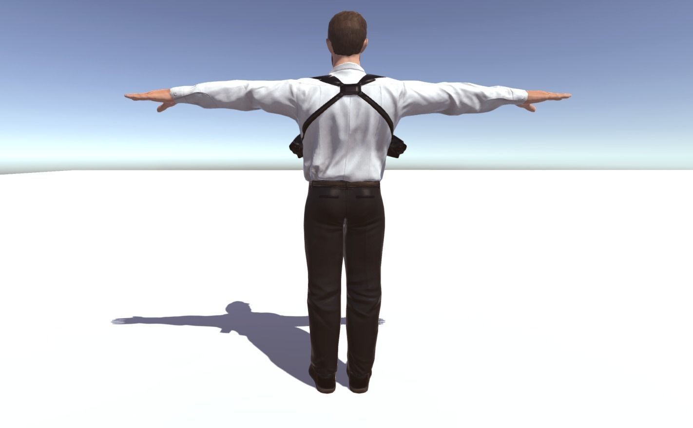 Secret Agent Low-poly 3D model_2