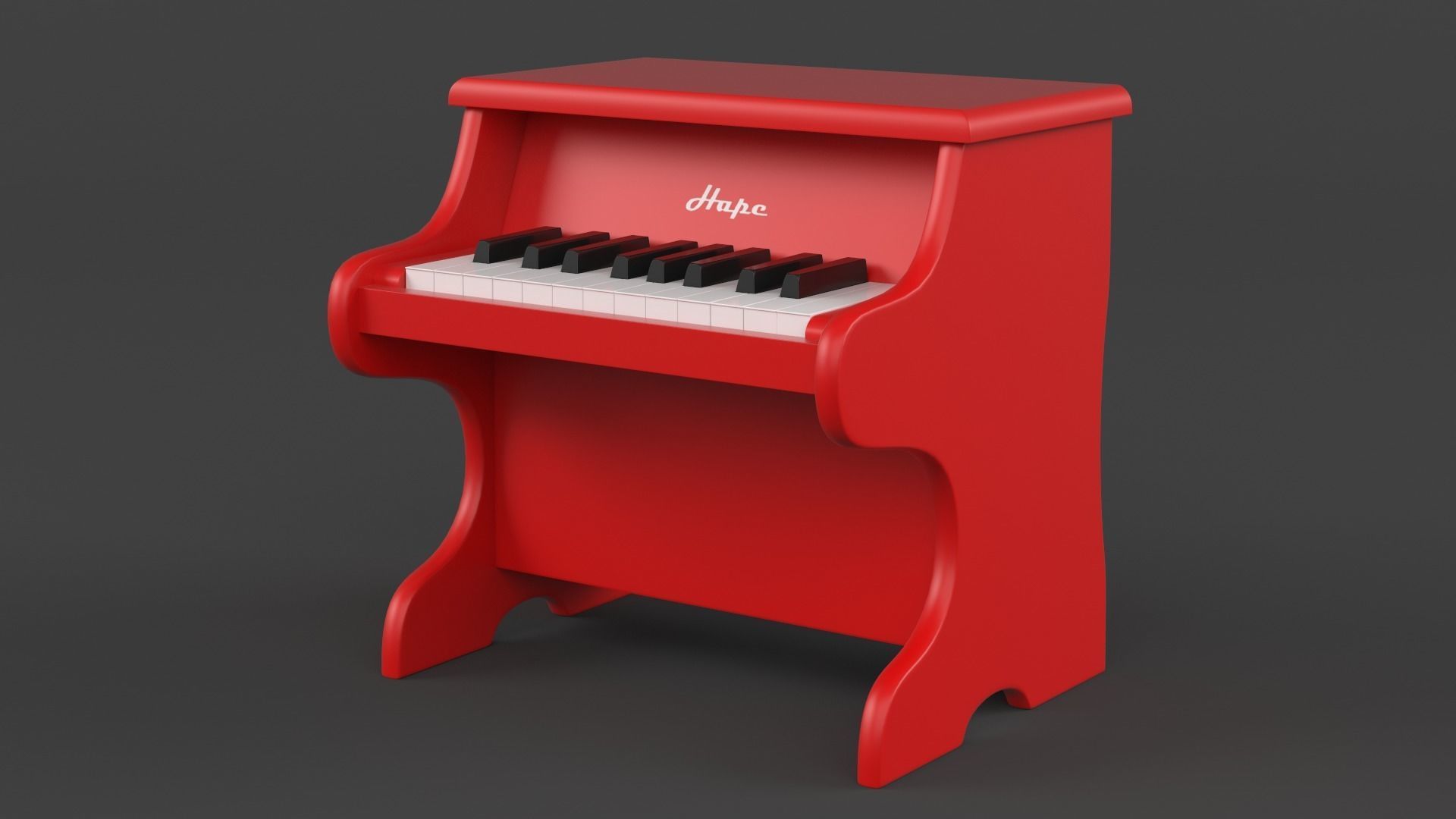 Toy Piano 3D model_2