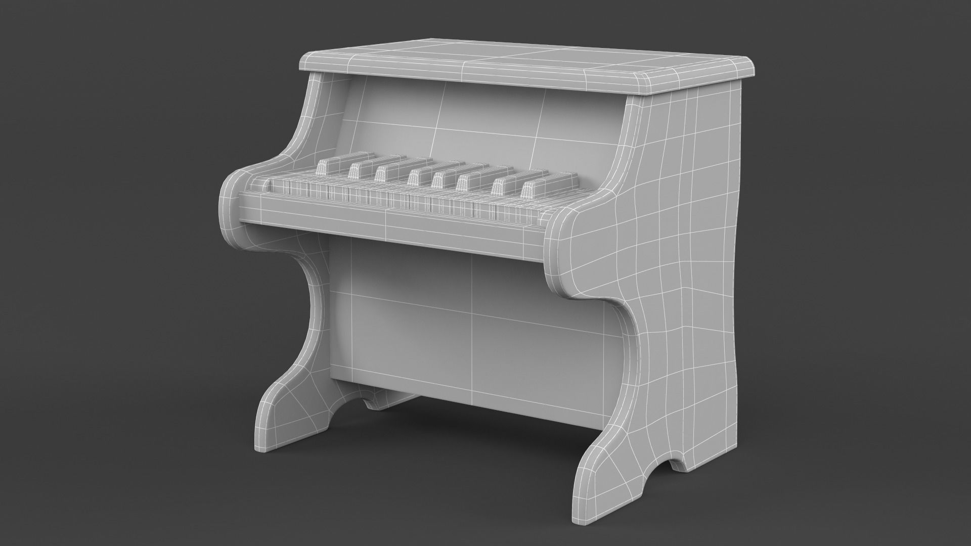 Toy Piano 3D model_8