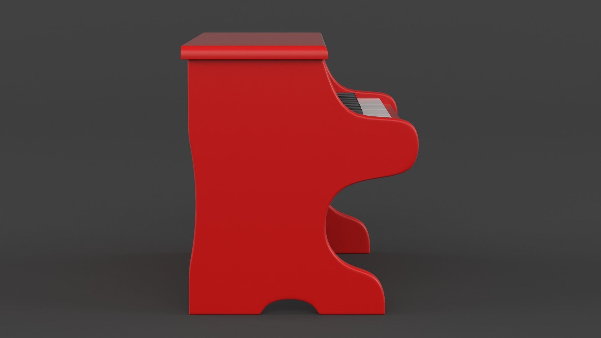 Toy Piano 3D model_3