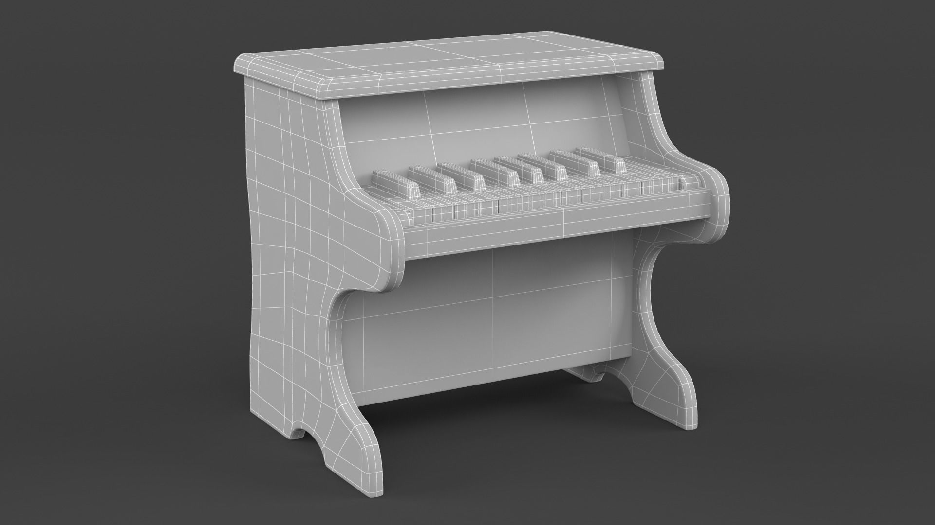 Toy Piano 3D model_6