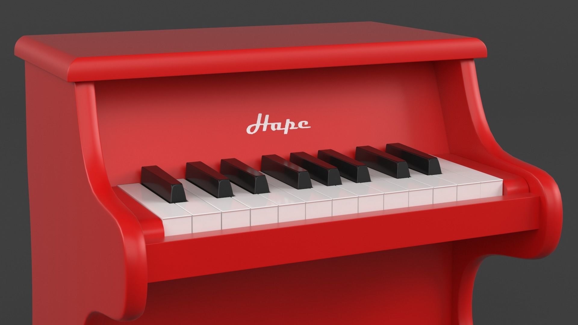 Toy Piano 3D model_5