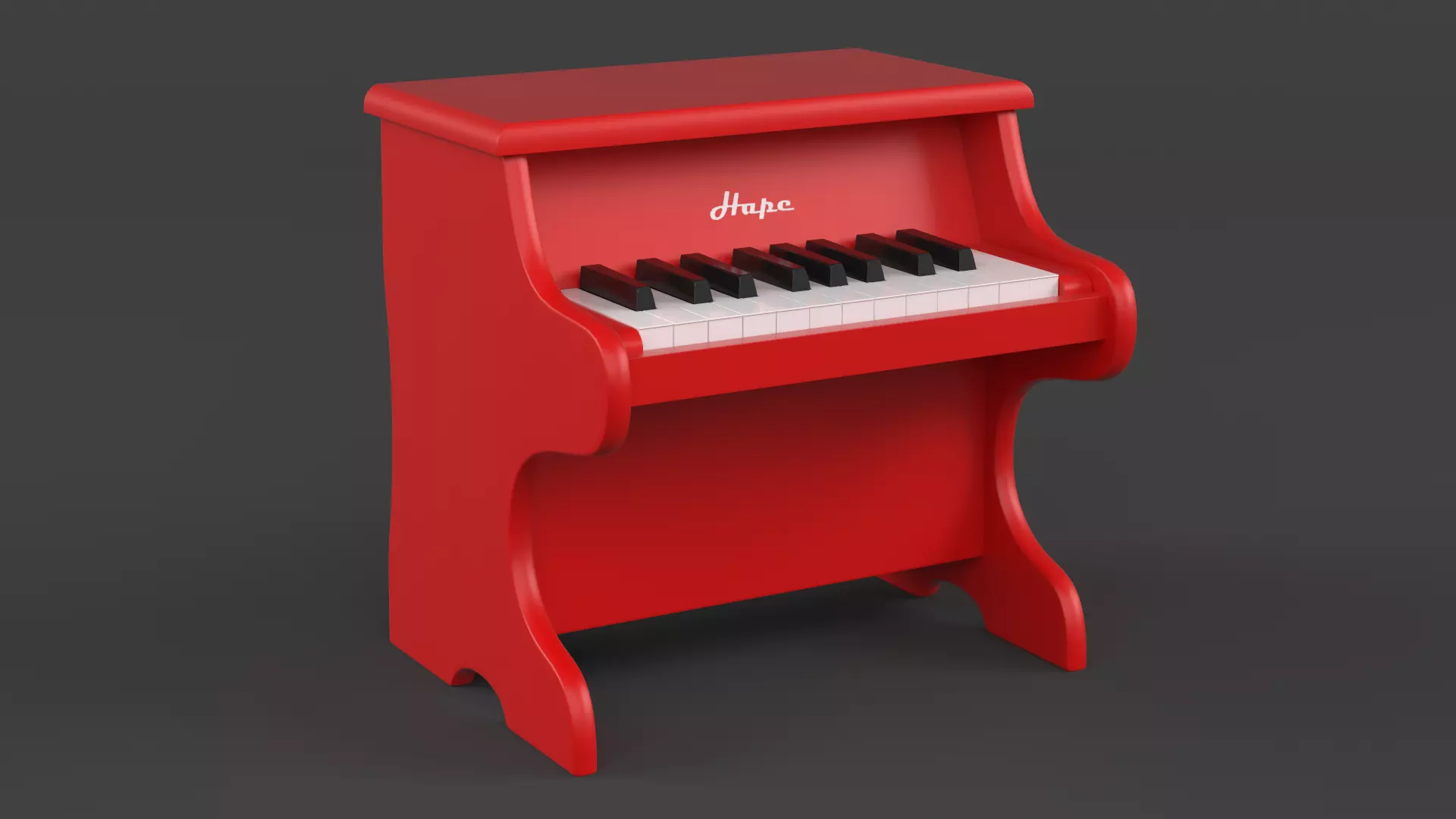 Toy Piano 3D model_0
