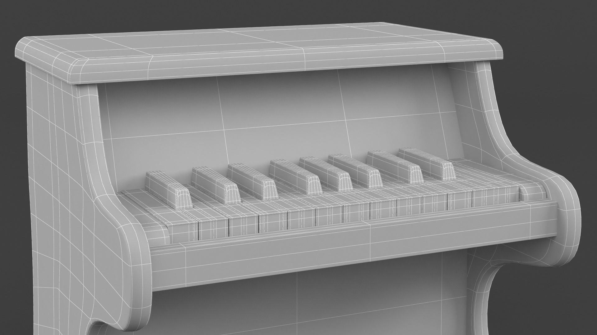Toy Piano 3D model_11