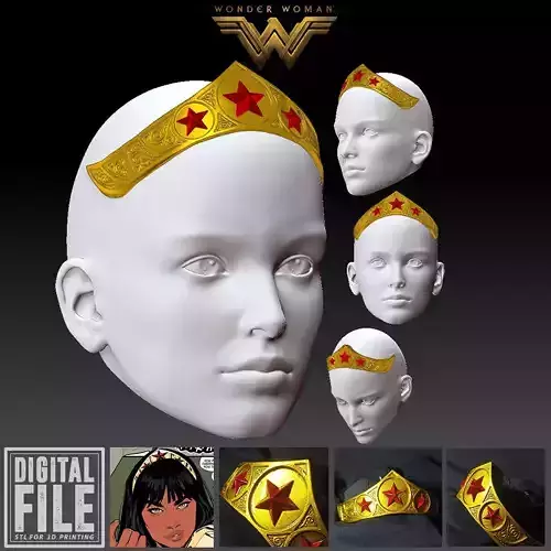 WONDER WOMAN YARA FLOR TIARA CROWN INSPIRED
