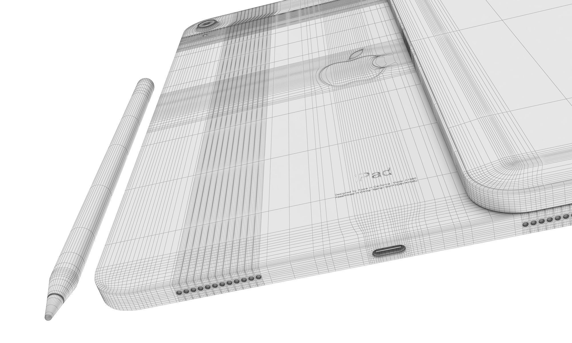  Apple iPad 10th generation 3D model_22