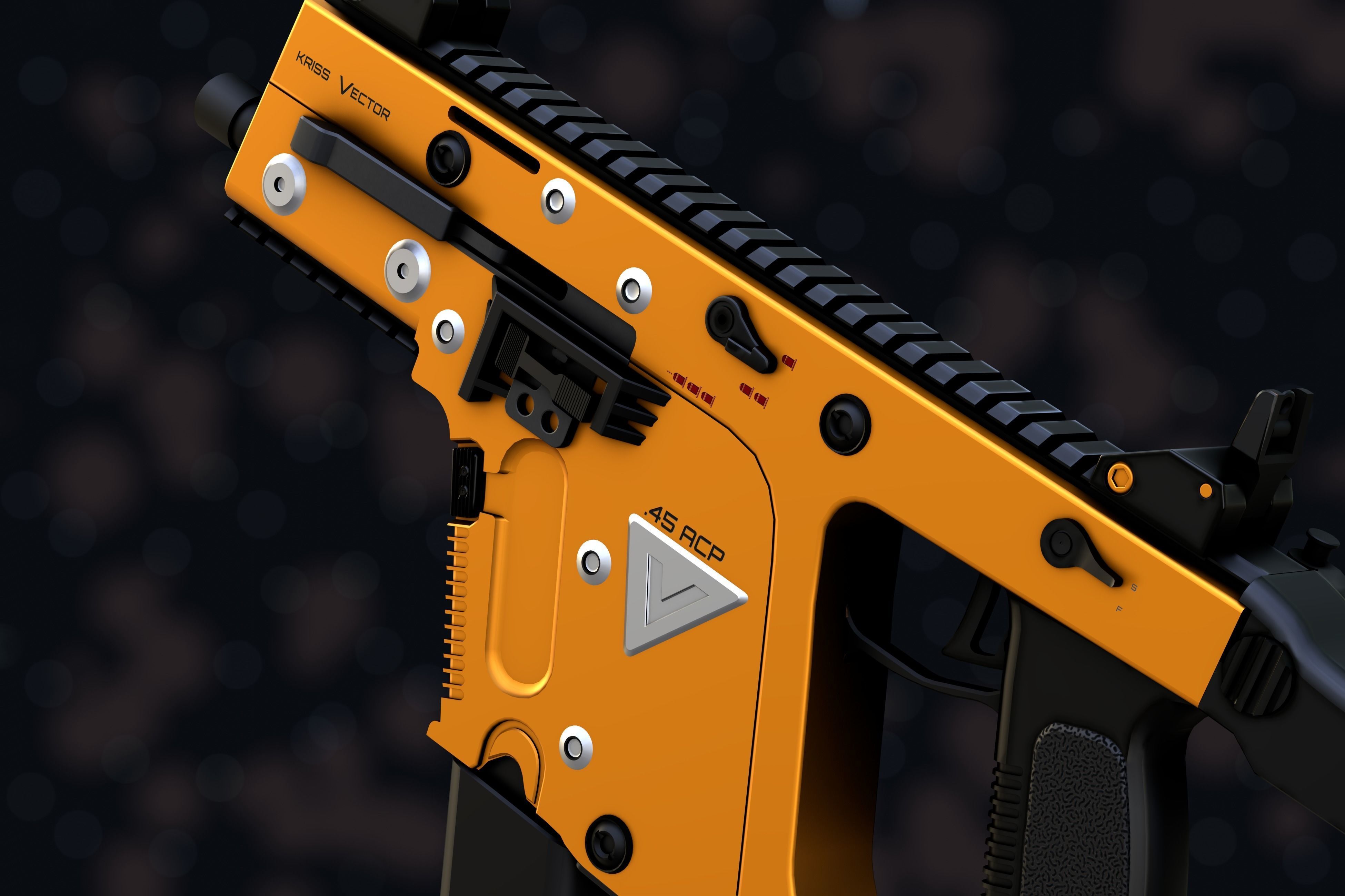 Weapon NZ Guns - Kriss Vector Low-poly 3D model_56