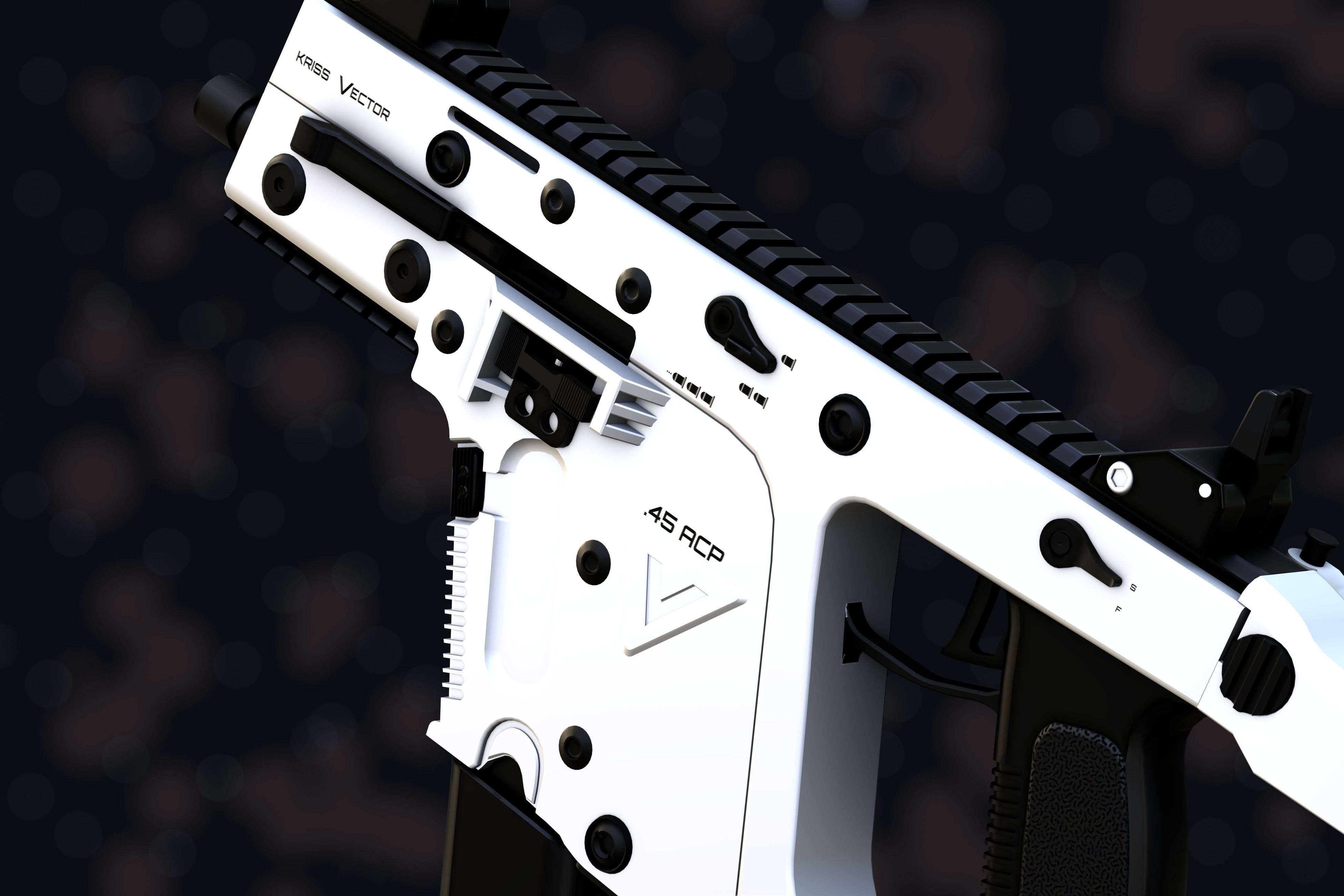 Weapon NZ Guns - Kriss Vector Low-poly 3D model_58