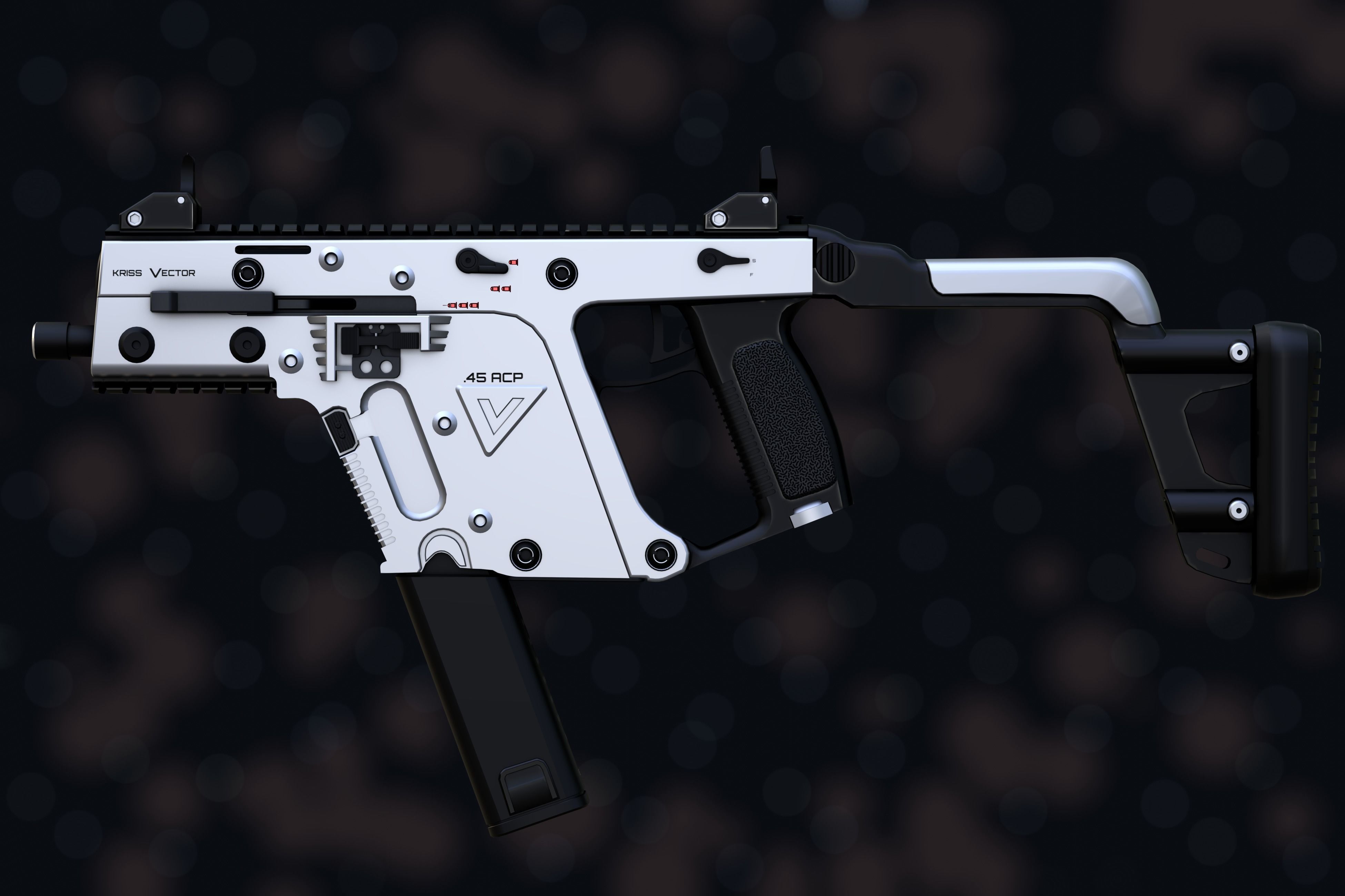 Weapon NZ Guns - Kriss Vector Low-poly 3D model_27