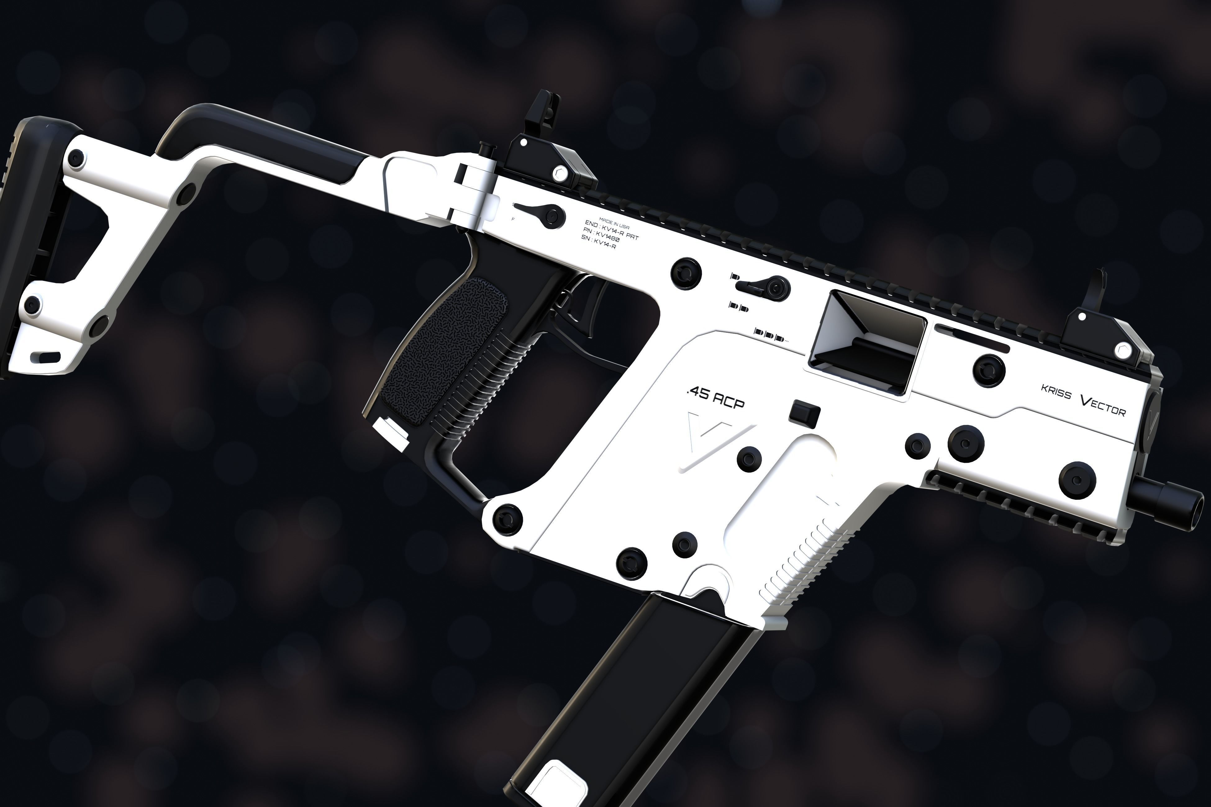 Weapon NZ Guns - Kriss Vector Low-poly 3D model_39