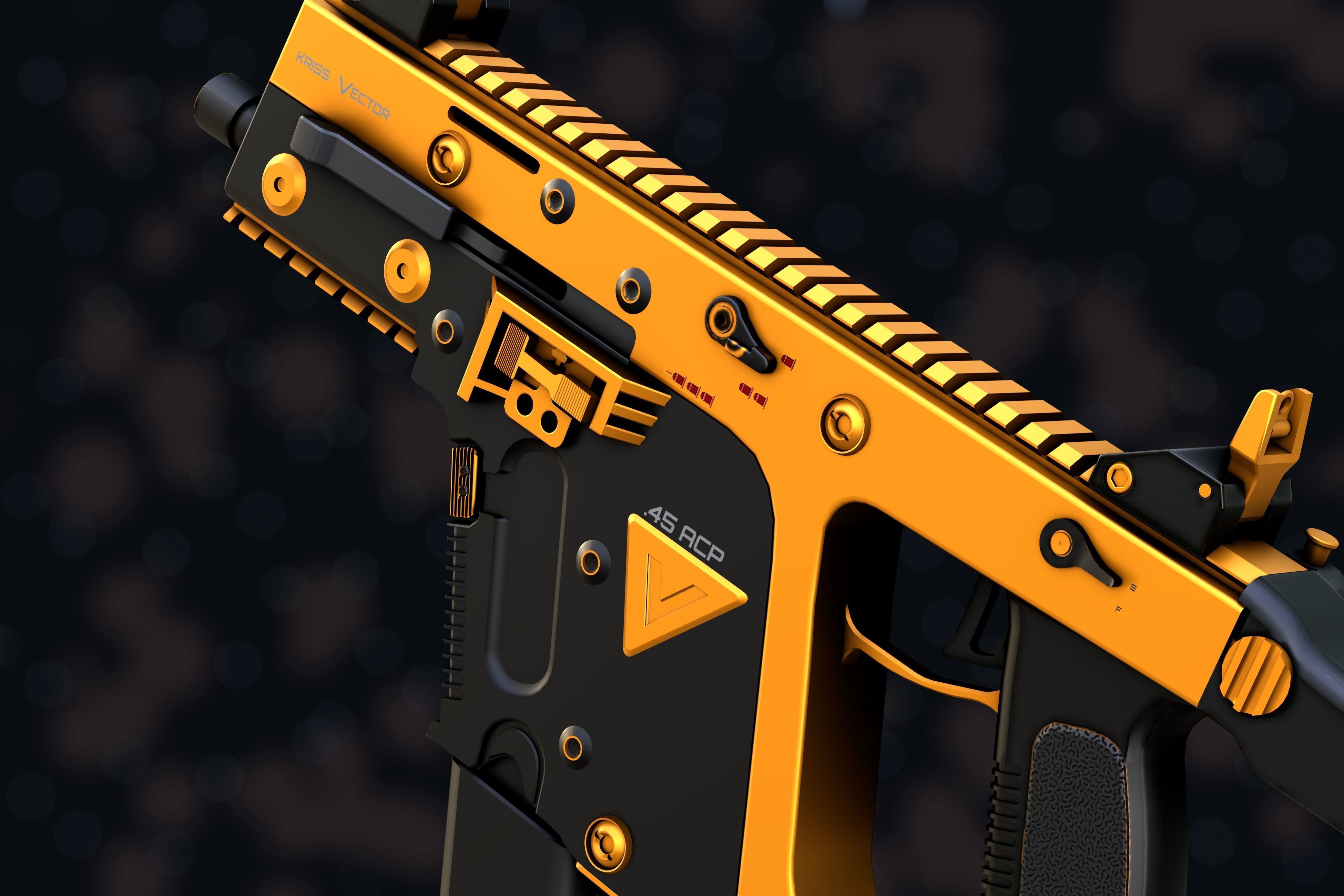 Weapon NZ Guns - Kriss Vector Low-poly 3D model_59