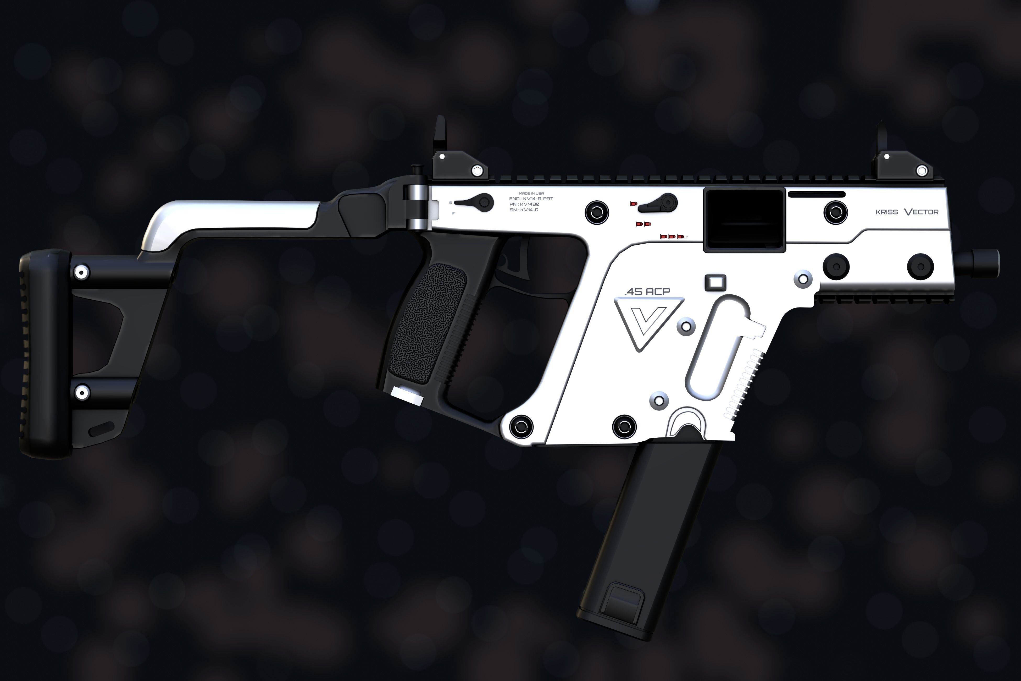 Weapon NZ Guns - Kriss Vector Low-poly 3D model_45