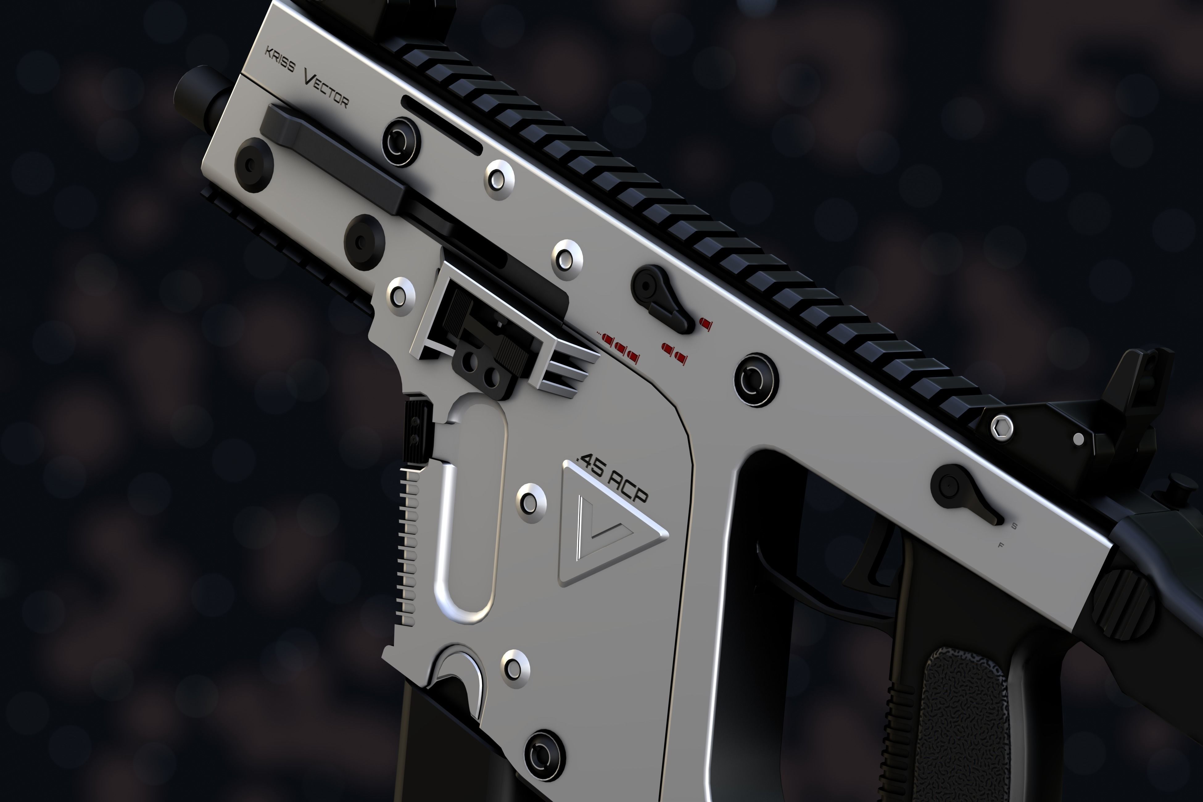 Weapon NZ Guns - Kriss Vector Low-poly 3D model_54