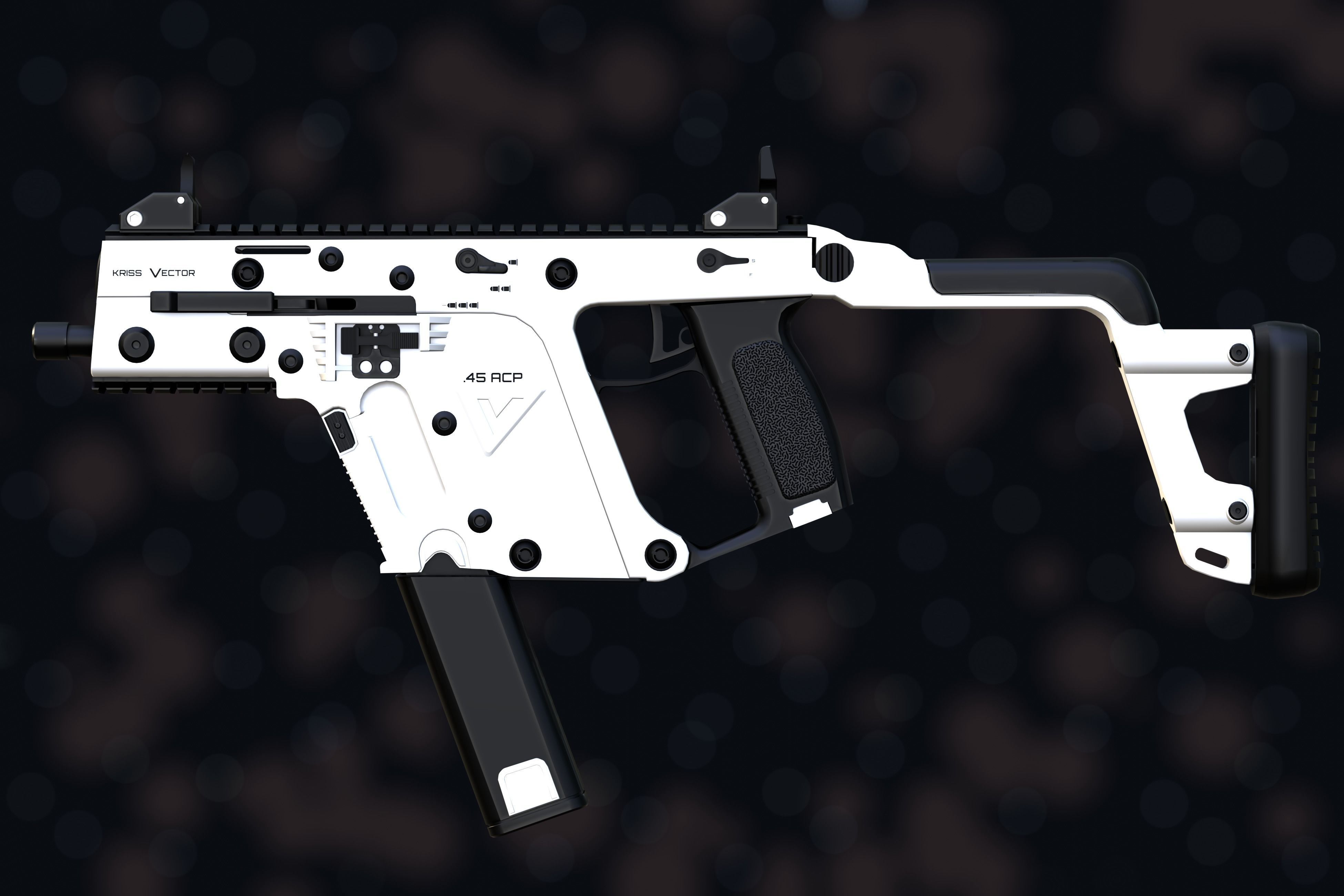 Weapon NZ Guns - Kriss Vector Low-poly 3D model_30