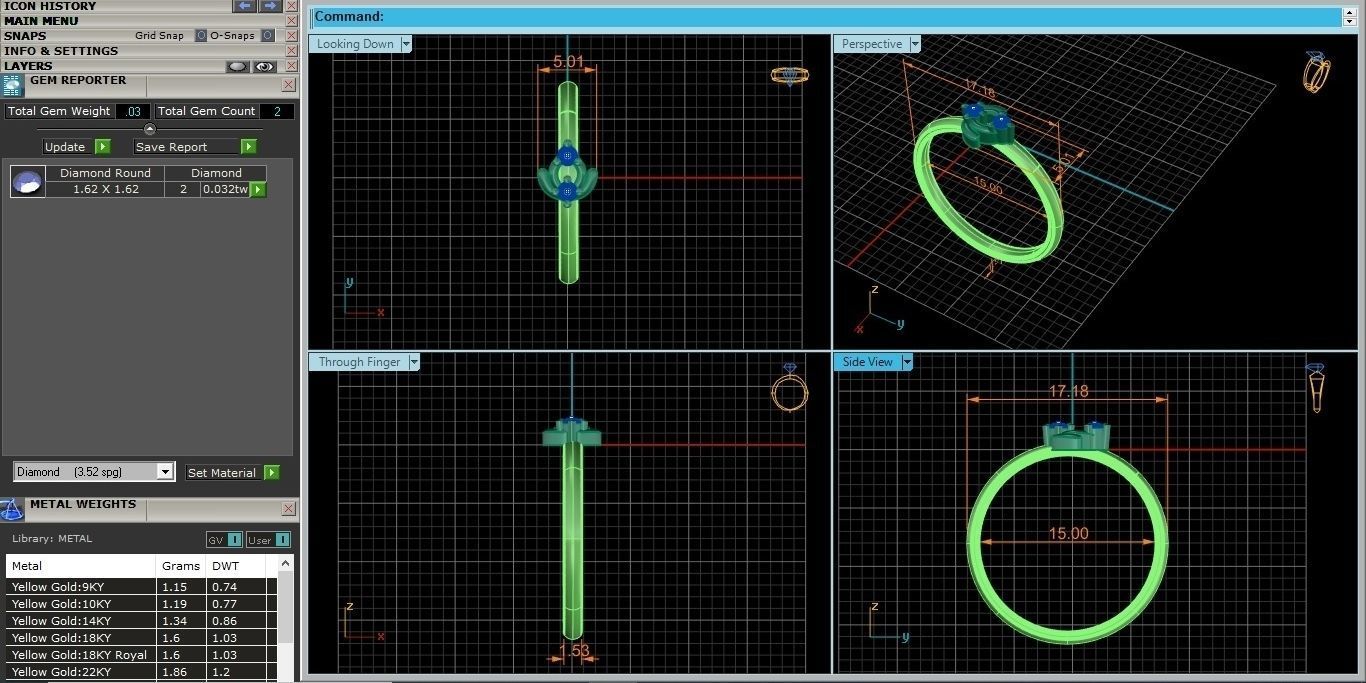 Ultra light wt minimalist Women Ring 3dm renders detail 3D print model_3