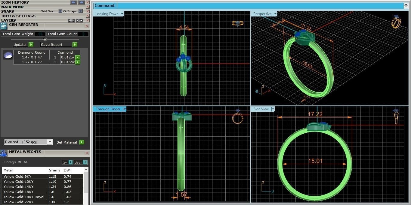 Ultra light wt minimalist Women Ring 3dm renders detail 3D print model_3