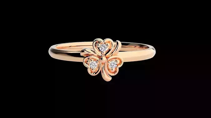 Ultra light wt minimalist Women Ring 3dm renders detail