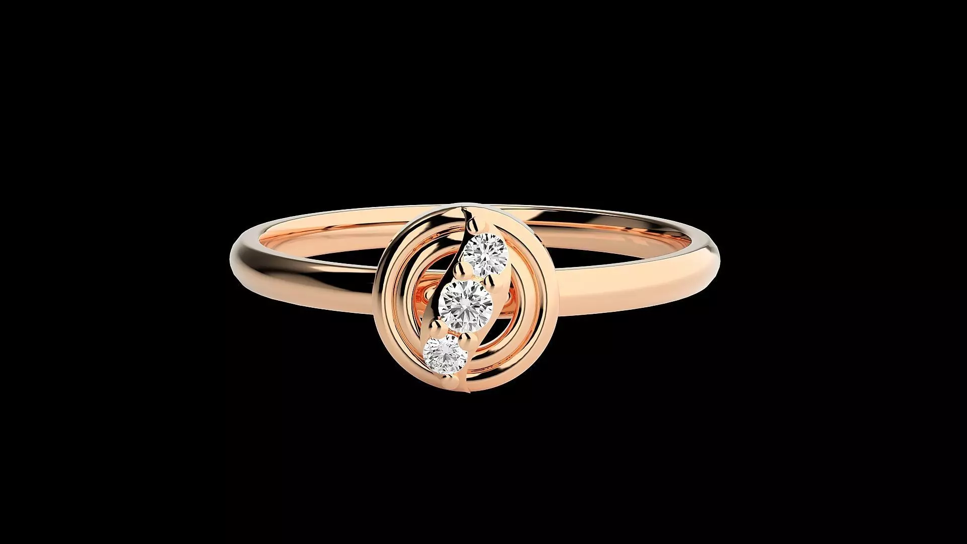 Ultra light wt minimalist Women Ring 3dm renders detail 3D print model_0