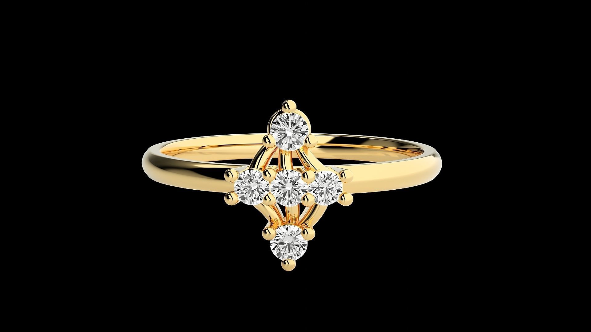 Ultra light wt minimalist Women Ring 3dm renders detail 3D print model_7