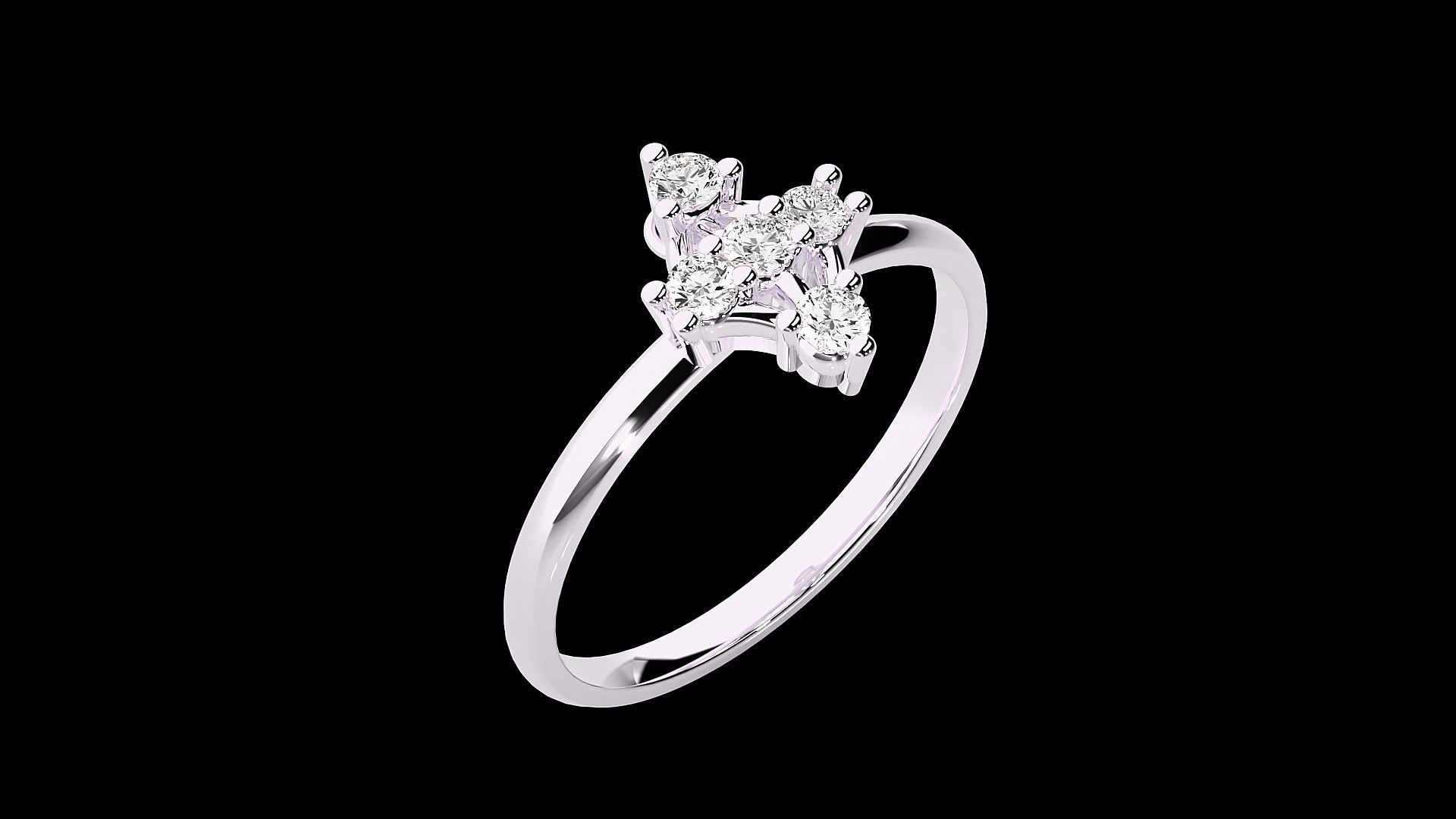 Ultra light wt minimalist Women Ring 3dm renders detail 3D print model_6