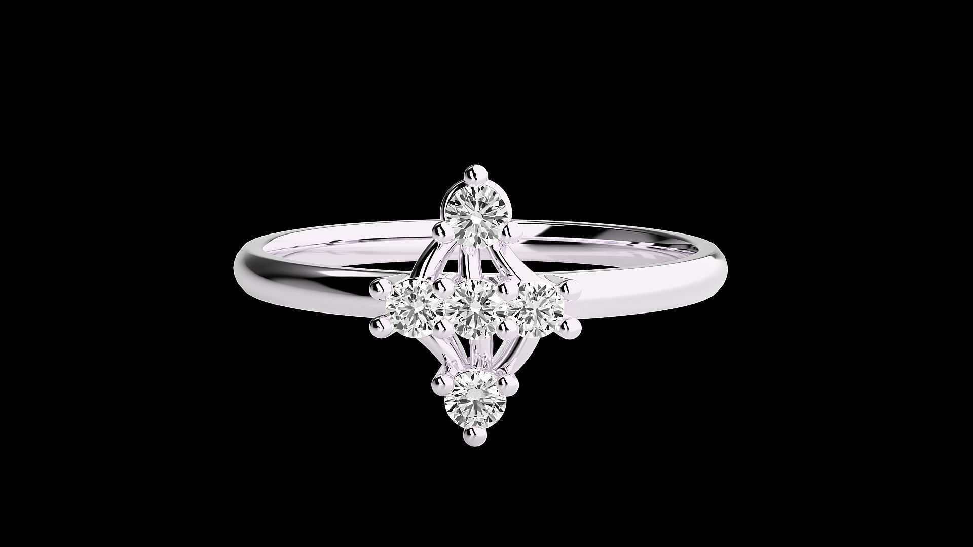 Ultra light wt minimalist Women Ring 3dm renders detail 3D print model_3