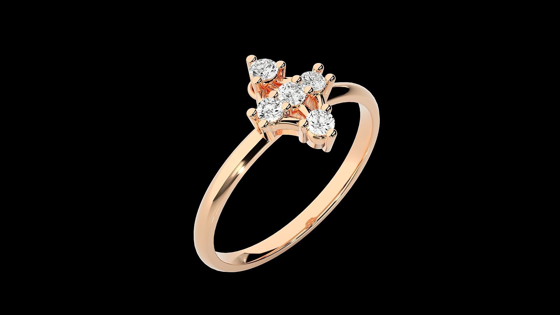 Ultra light wt minimalist Women Ring 3dm renders detail 3D print model_2