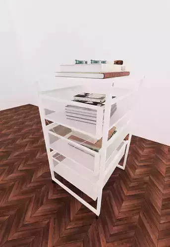 Drawer Desk IKEA LENNART 3D model