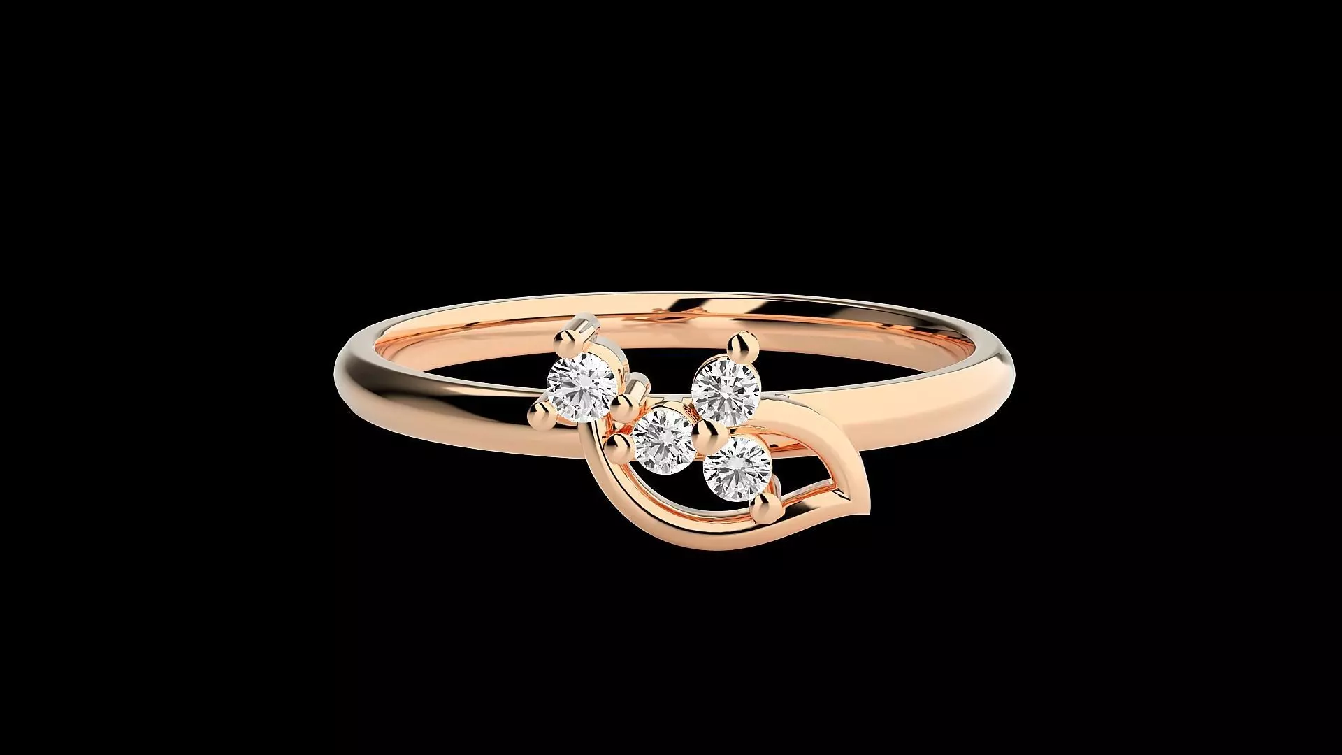 Ultra light wt minimalist Women Ring 3dm renders detail 3D print model_0