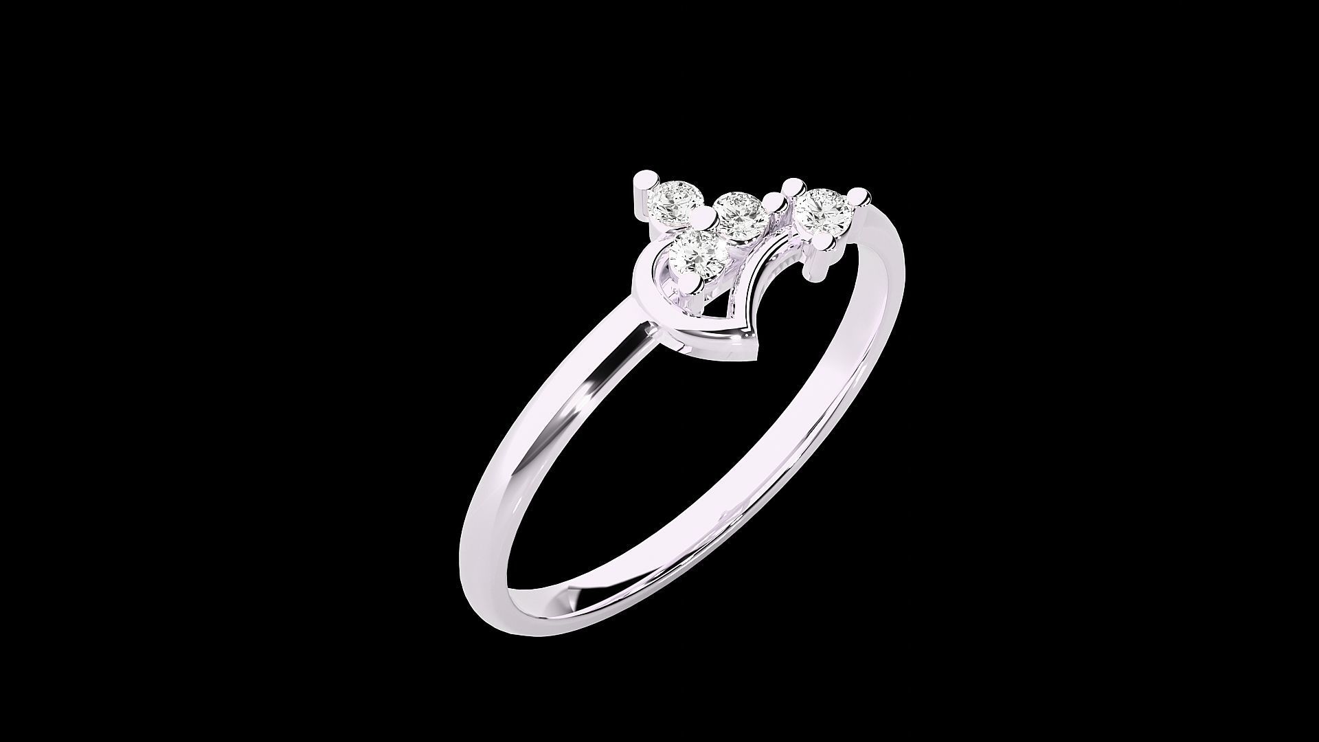 Ultra light wt minimalist Women Ring 3dm renders detail 3D print model_6