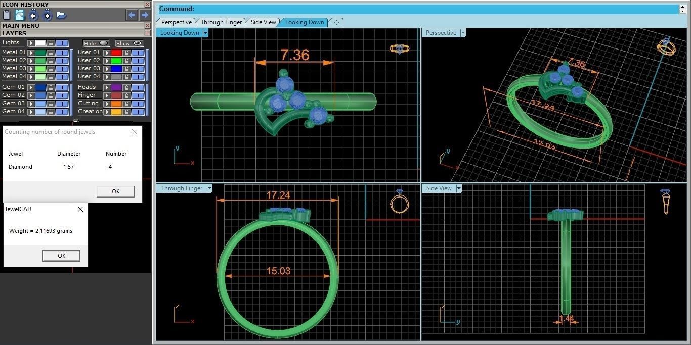 Ultra light wt minimalist Women Ring 3dm renders detail 3D print model_4