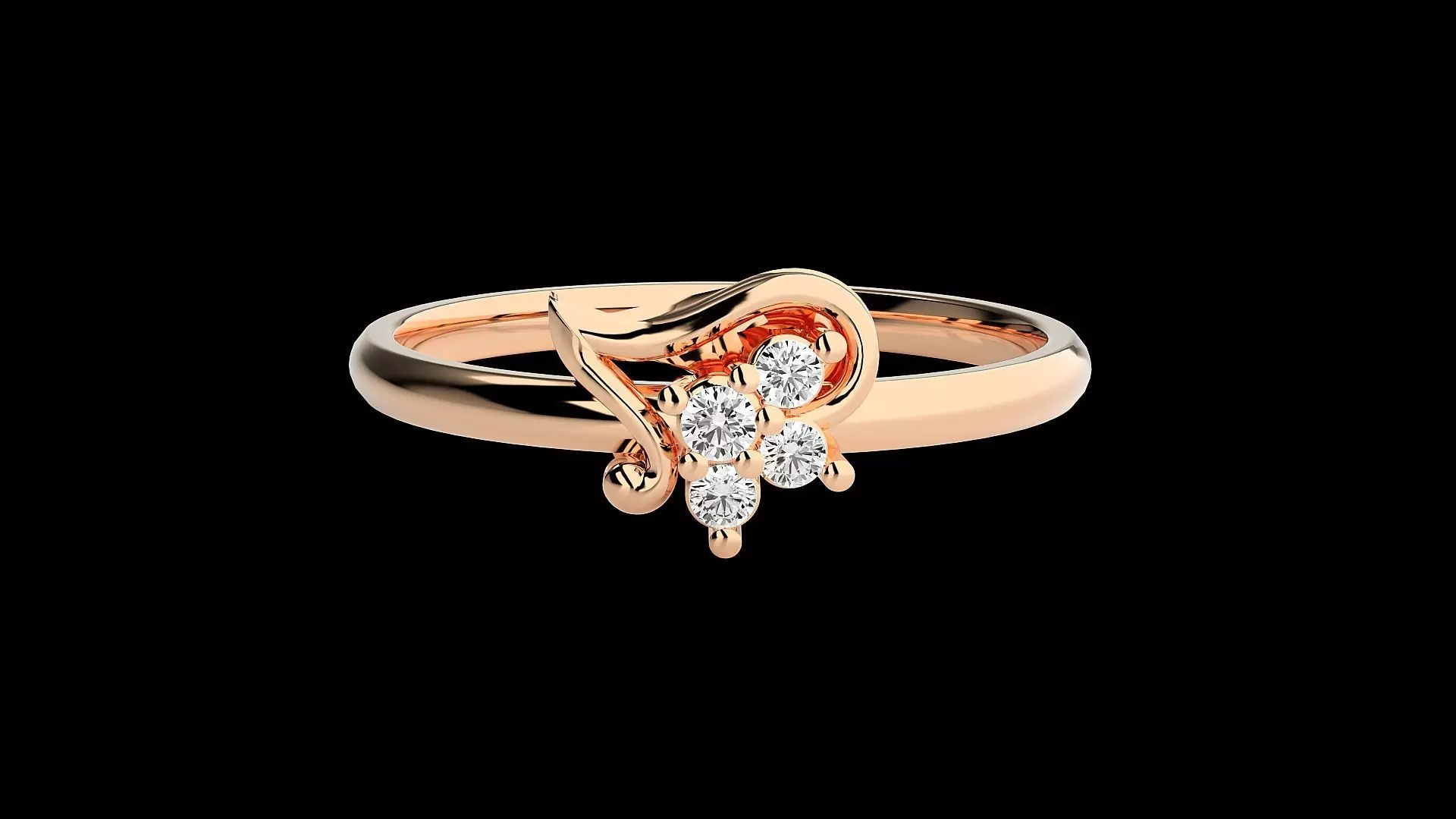 Ultra light wt minimalist Women Ring 3dm renders detail 3D print model_0