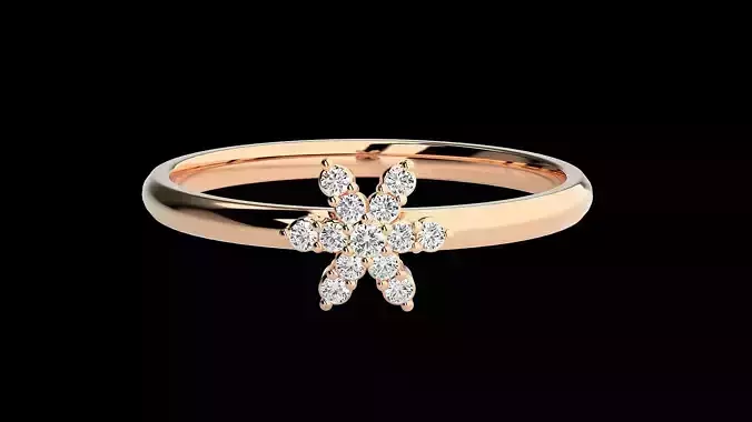 Ultra light wt minimalist Women Ring 3dm renders detail