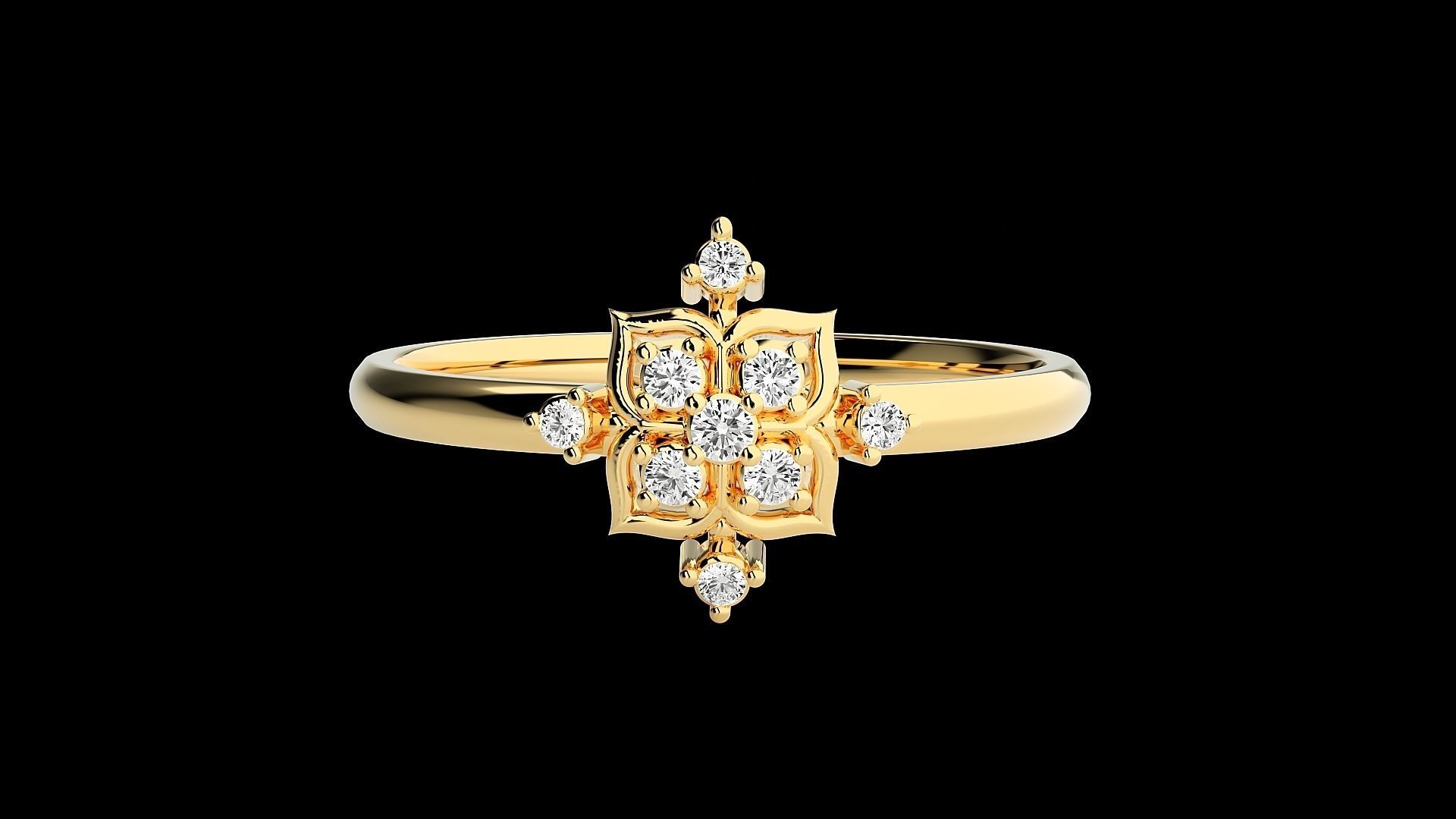 Ultra light wt minimalist Women Ring 3dm renders detail 3D print model_7