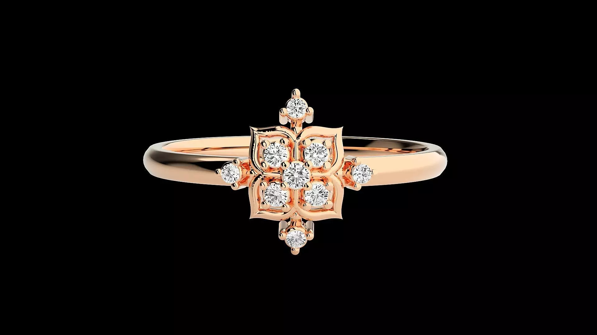 Ultra light wt minimalist Women Ring 3dm renders detail 3D print model_0