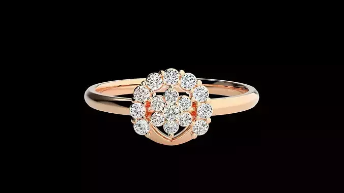 Ultra light wt minimalist Women Ring 3dm renders detail