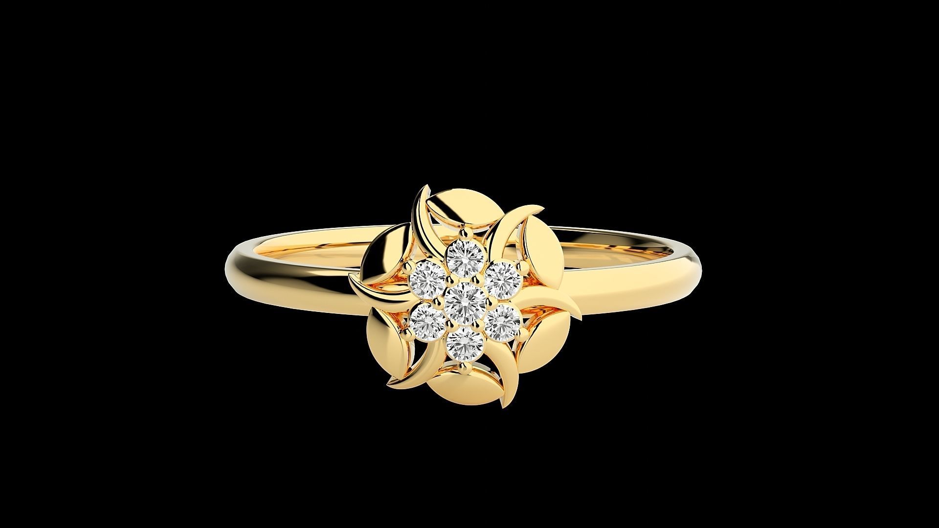 Ultra light wt minimalist Women Ring 3dm renders detail 3D print model_7