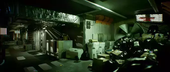 Cyberpunk Apartment Block Environment Kit - UE5