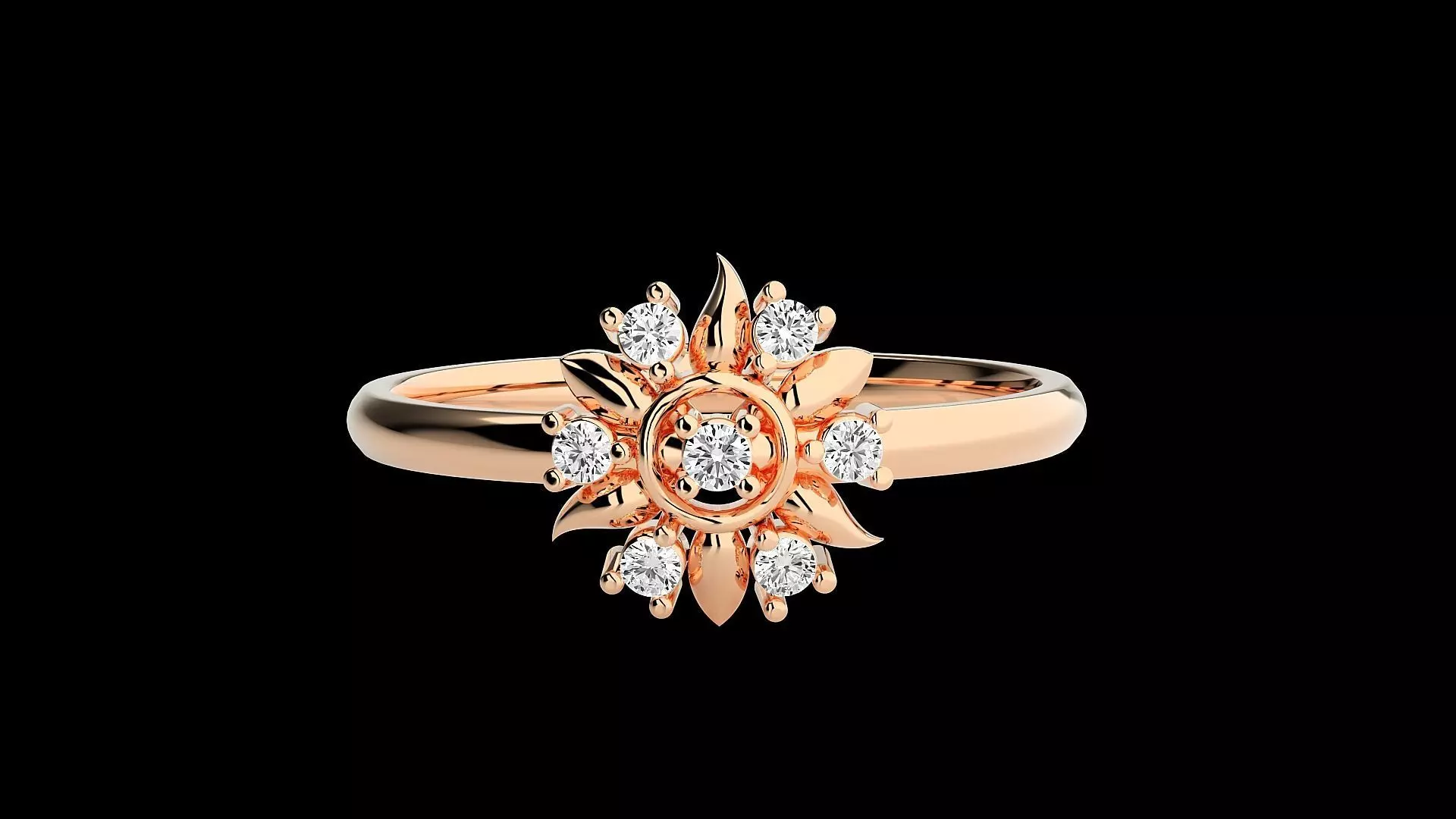 Ultra light wt minimalist Women Ring 3dm renders detail 3D print model_0