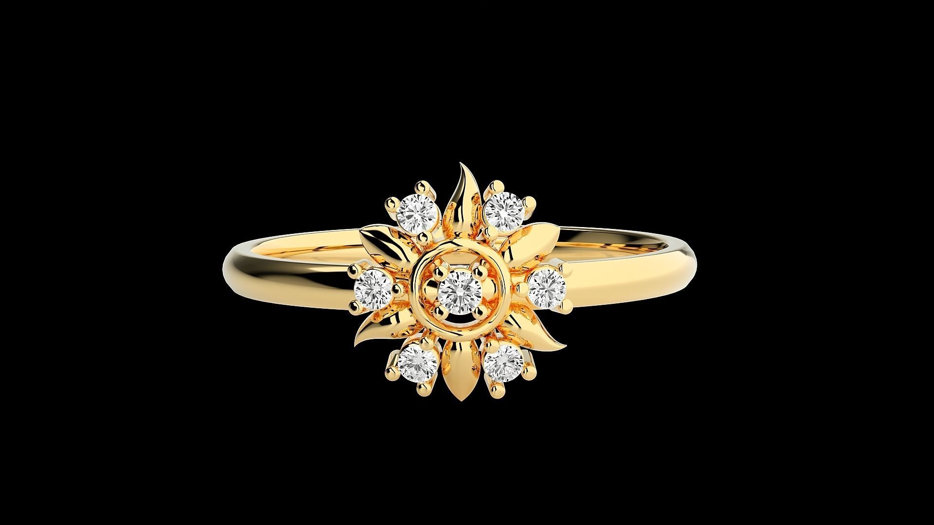 Ultra light wt minimalist Women Ring 3dm renders detail 3D print model_7