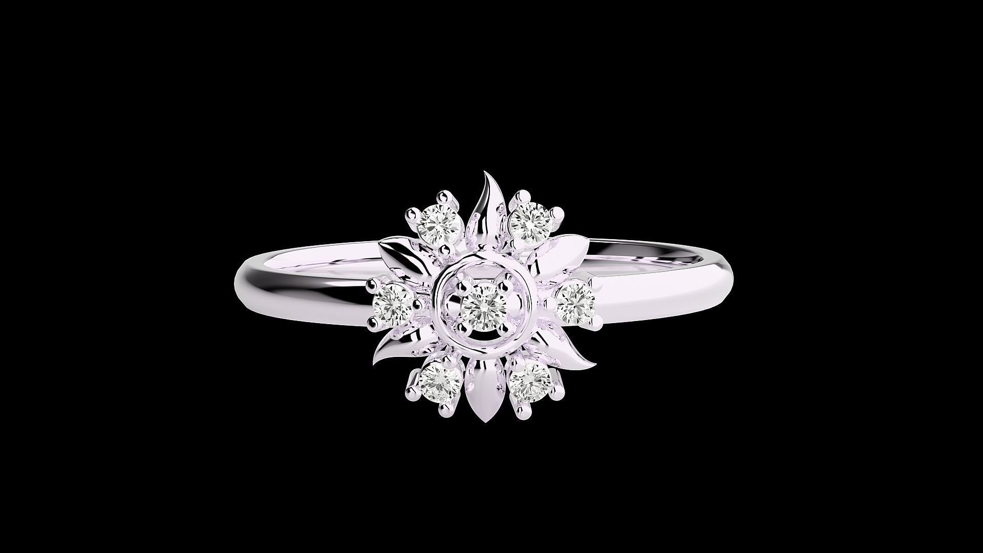 Ultra light wt minimalist Women Ring 3dm renders detail 3D print model_4