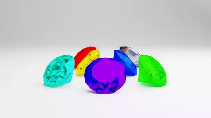 Chaos Emeralds 3D model
