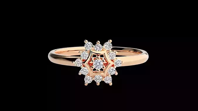 Ultra light wt minimalist Women Ring 3dm renders detail