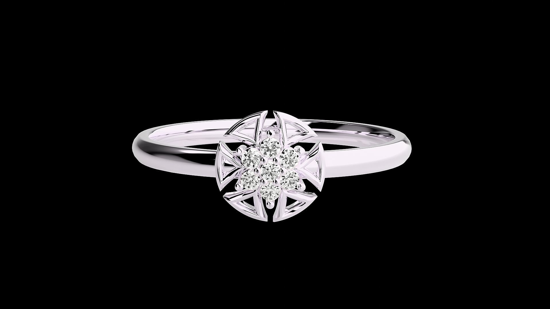 Ultra light wt minimalist Women Ring 3dm renders detail 3D print model_3