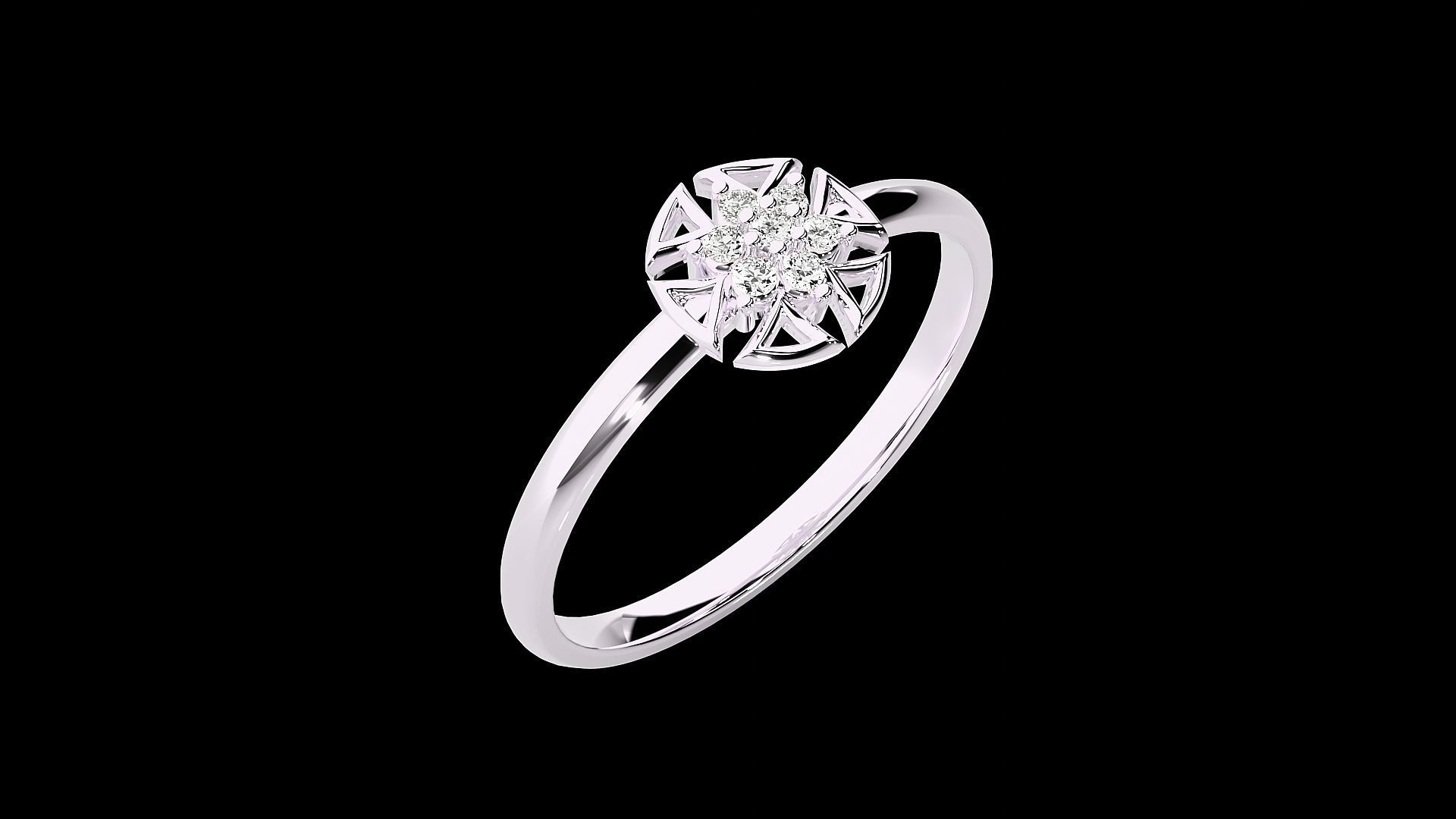 Ultra light wt minimalist Women Ring 3dm renders detail 3D print model_6