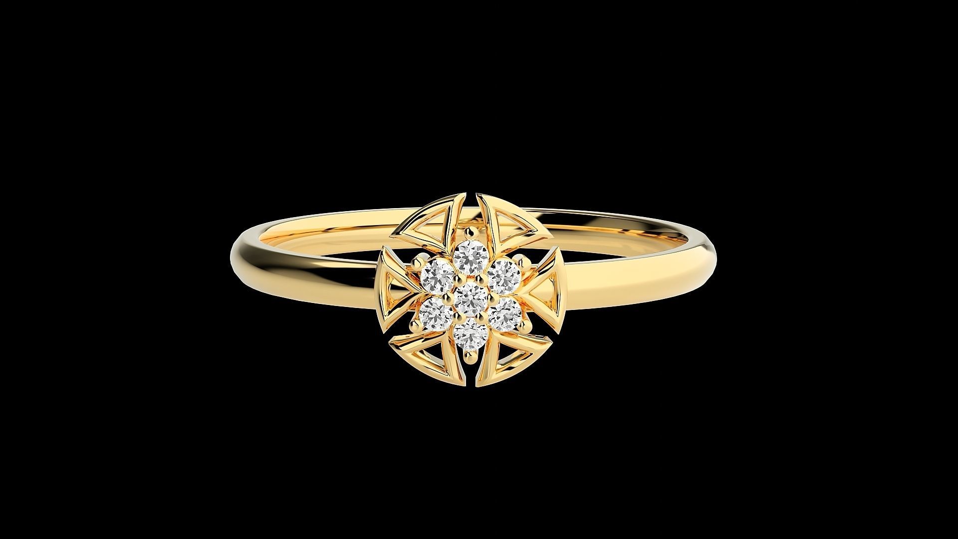 Ultra light wt minimalist Women Ring 3dm renders detail 3D print model_7