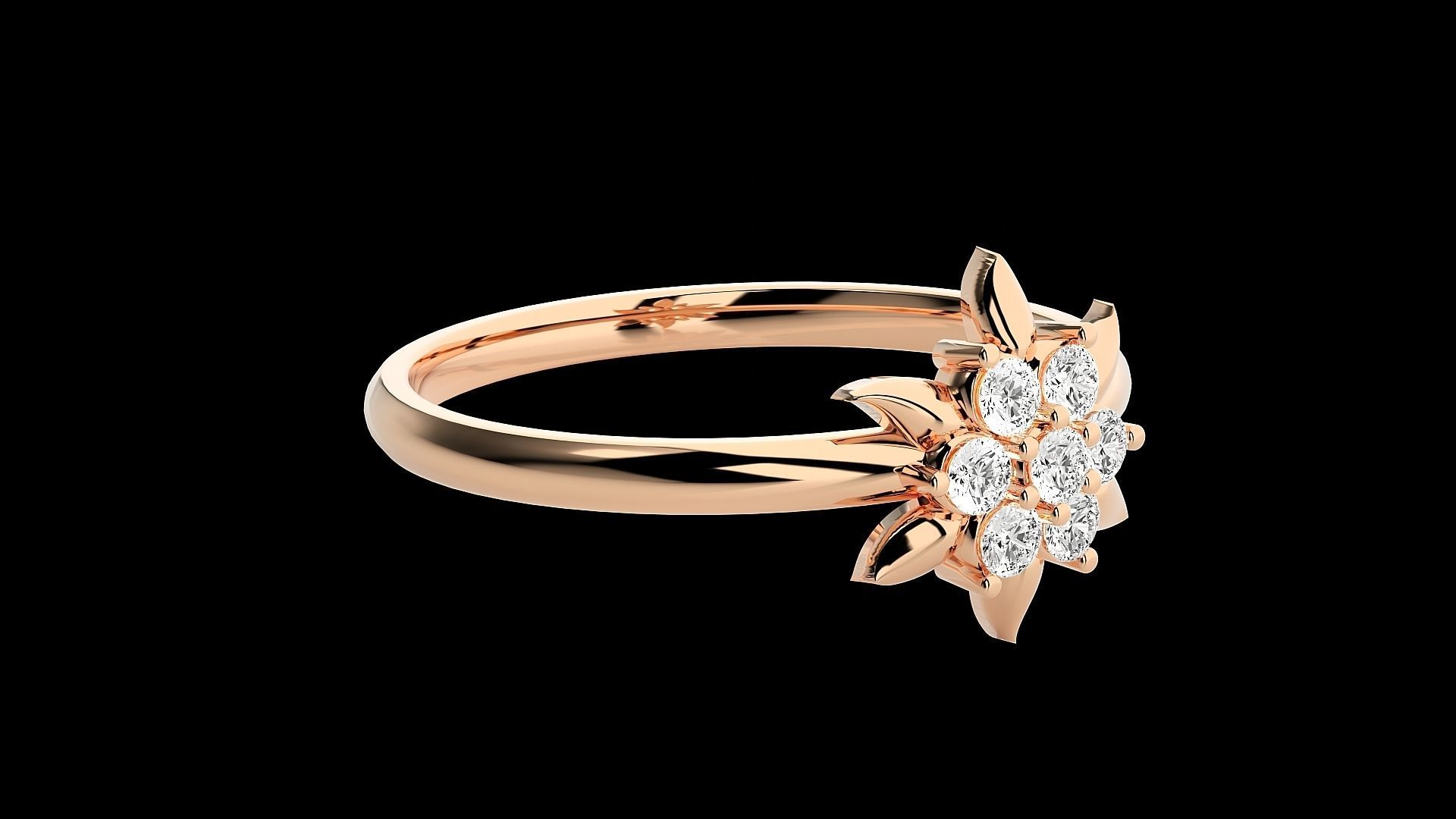 Ultra light wt minimalist Women Ring 3dm renders detail 3D print model_1