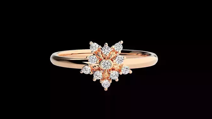 Ultra light wt minimalist Women Ring 3dm renders detail