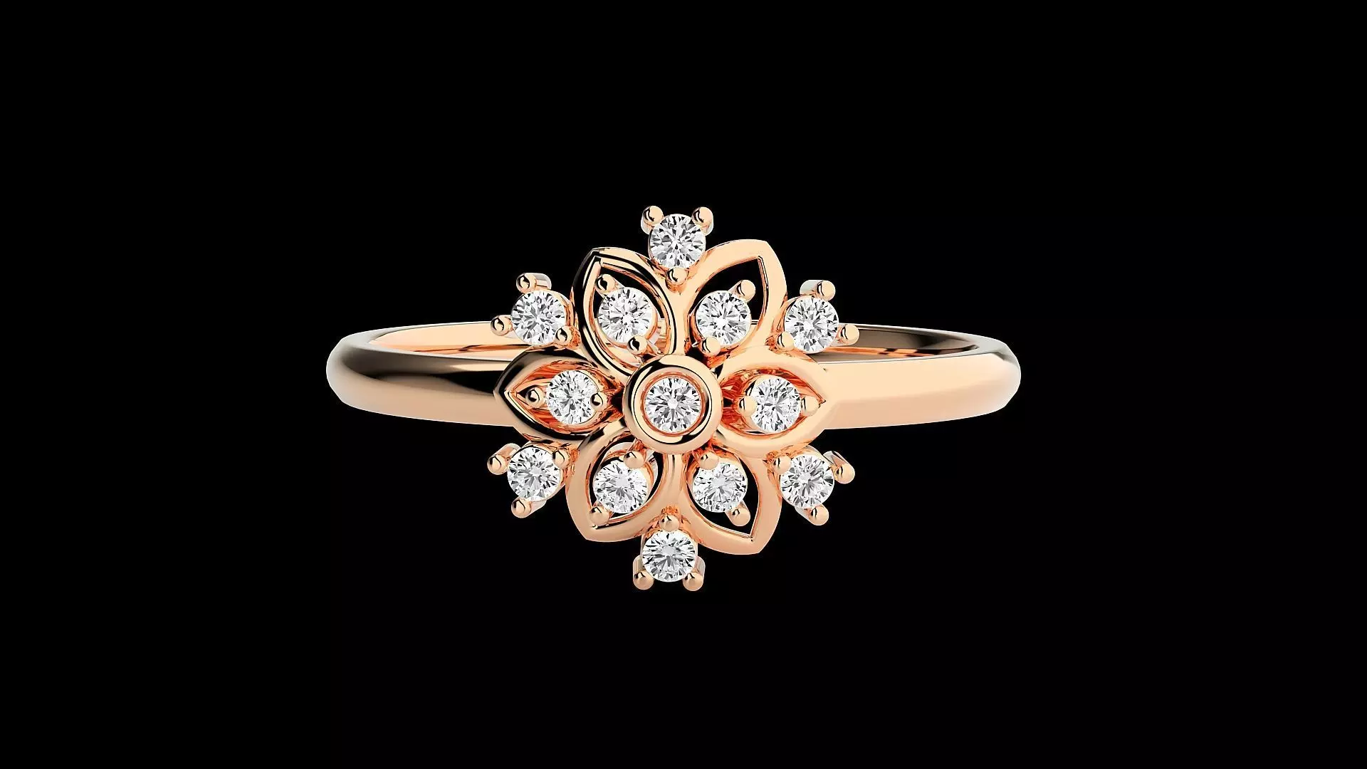 Ultra light wt minimalist Women Ring 3dm renders detail 3D print model_0