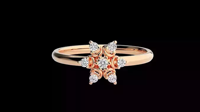 Ultra light wt minimalist Women Ring 3dm renders detail